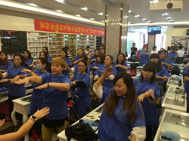 纹绣培训现场